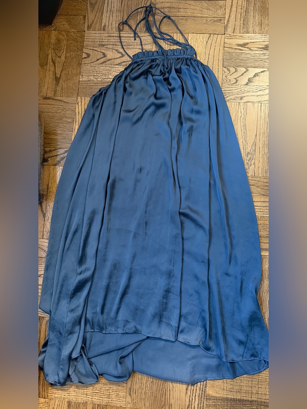 Zara Teal Maxi Skirt with Elastic Waist
